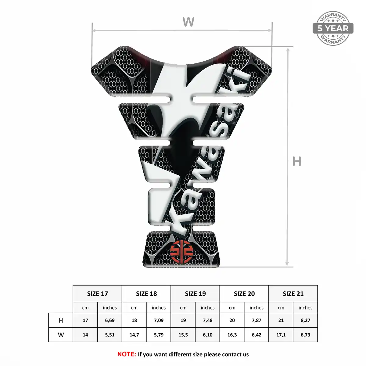 Kawasaki Gas Tank Pad Elite Edition