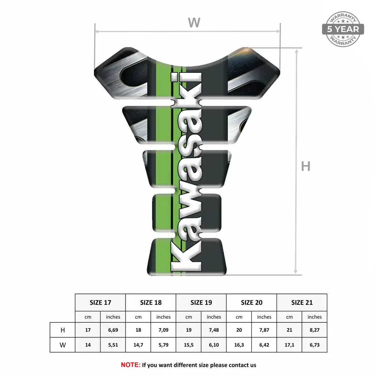 Kawasaki Gel Tank Pad Noble Edition