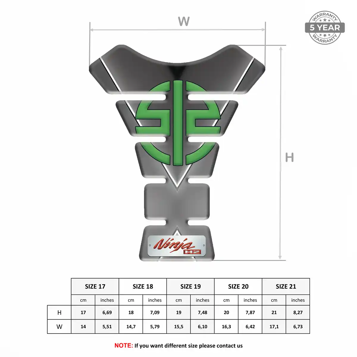 Kawasaki Motorcycle Tank Decal Noble Edition