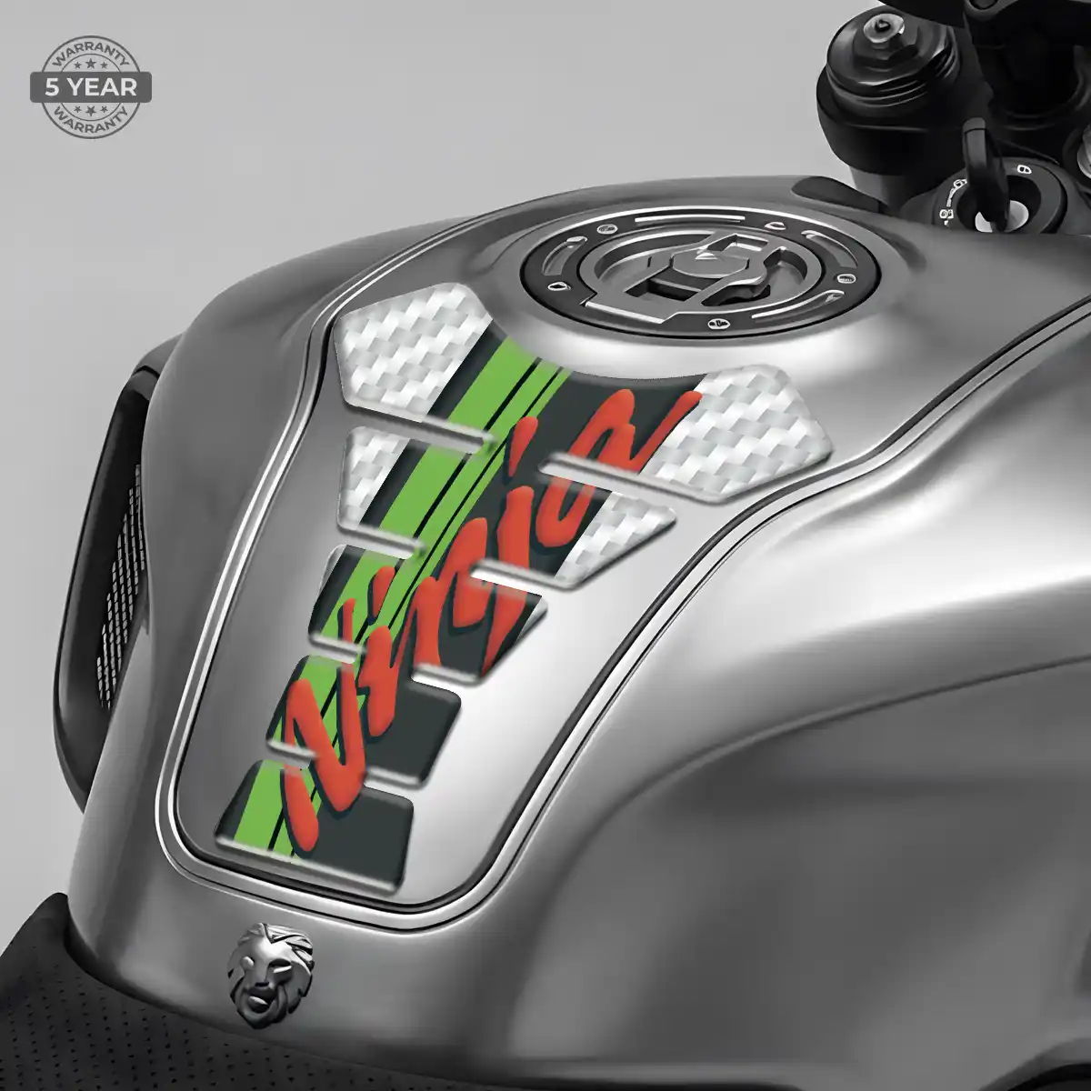 Kawasaki Motorcycle Tank Decal Refined Design