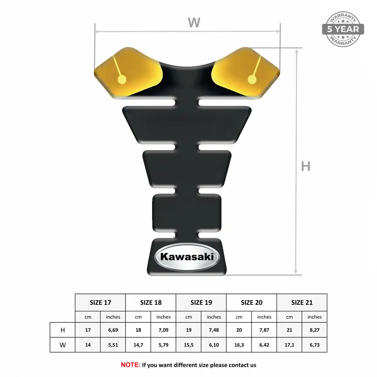 Kawasaki Motorcycle Tank Decal Superior Craft
