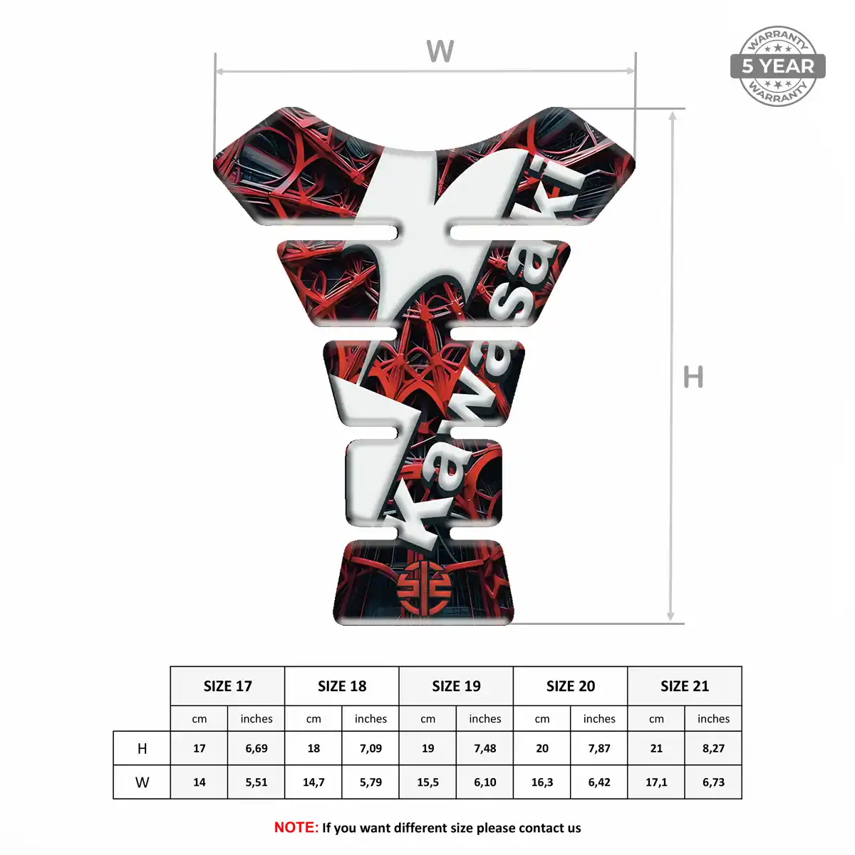 Kawasaki Motorcycle Tank Pad Exclusive Series