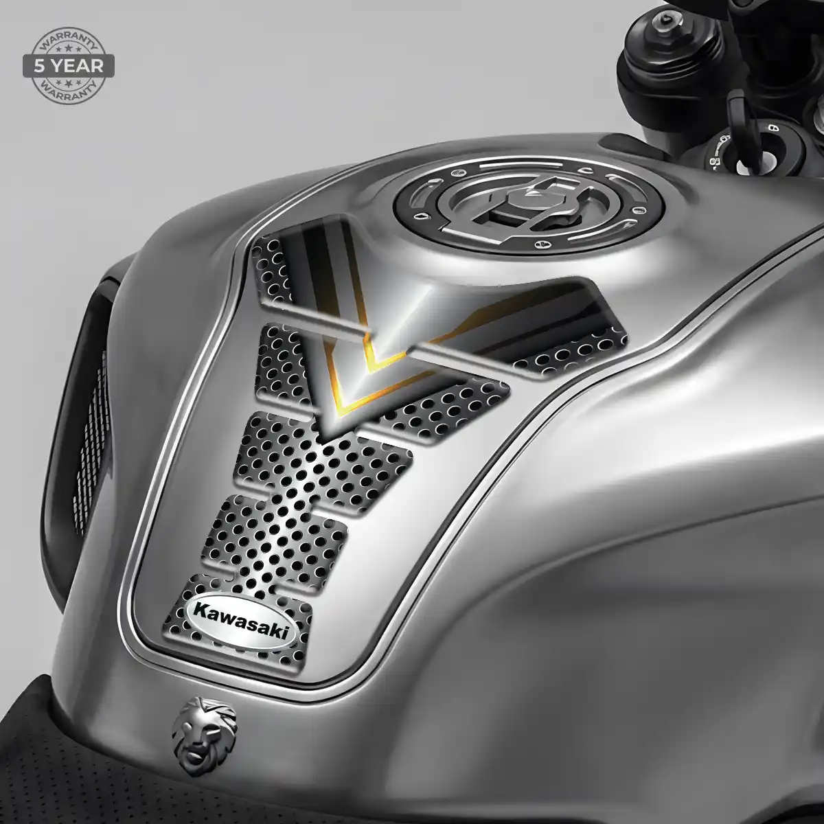 Kawasaki Motorcycle Tank Pad Sleek Style
