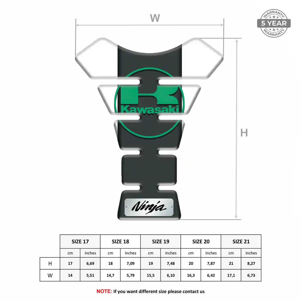 Kawasaki Motorcycle Tank Protector Elite Edition