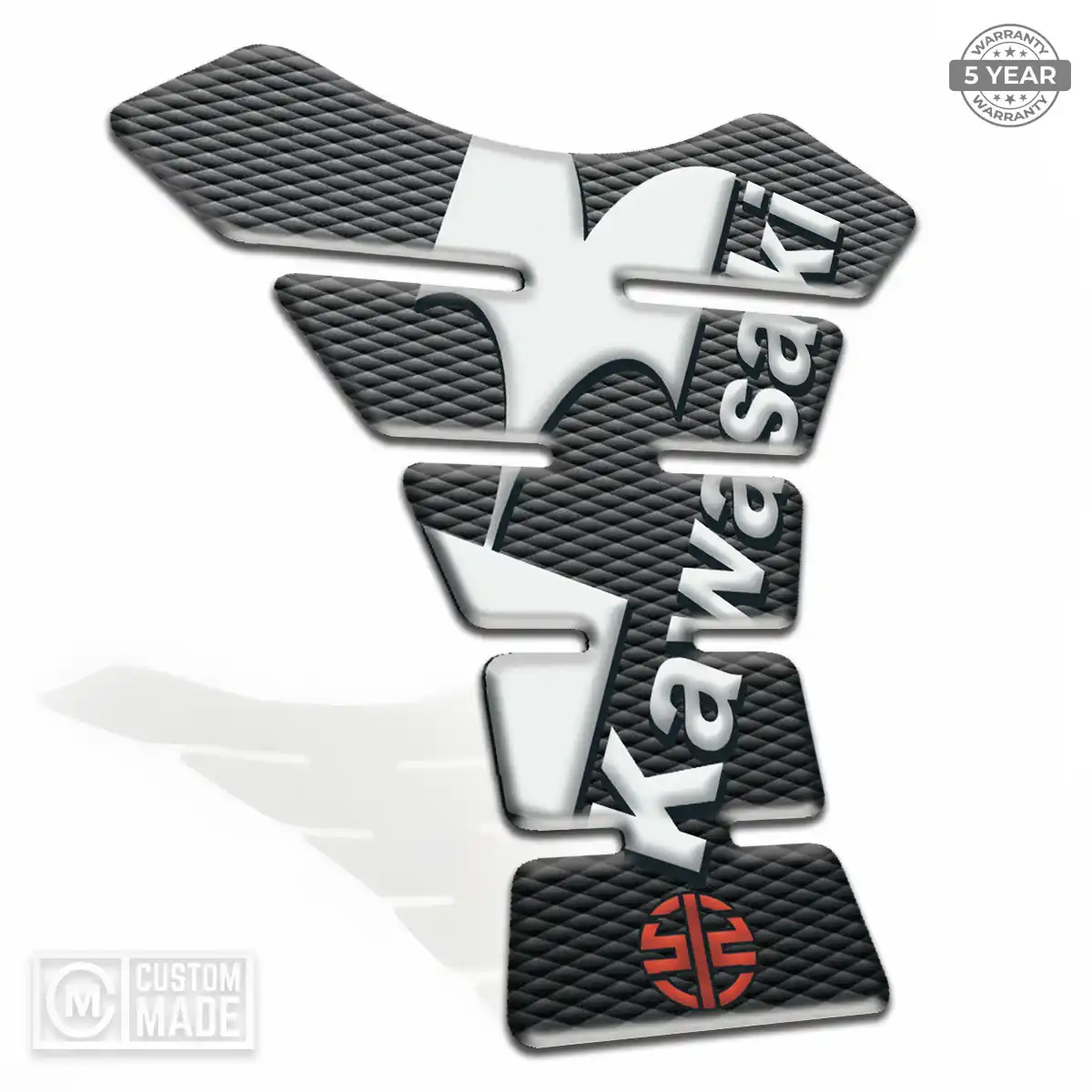Kawasaki Motorcycle Tank Sticker Elite Finish