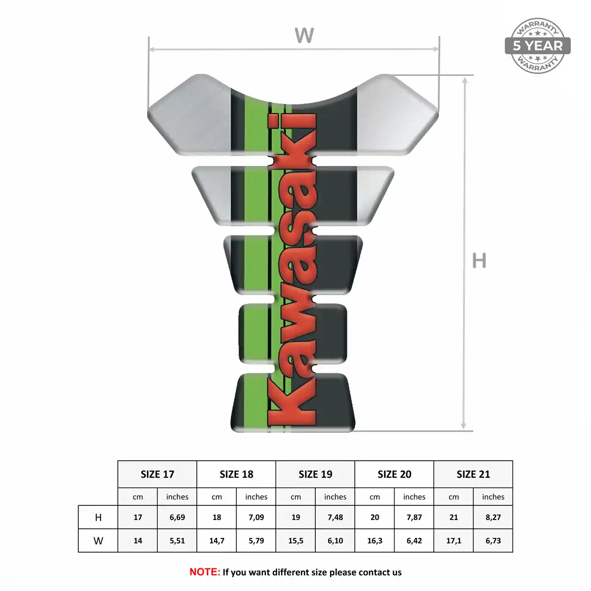 Kawasaki Motorcycle Tank Sticker Noble Edition
