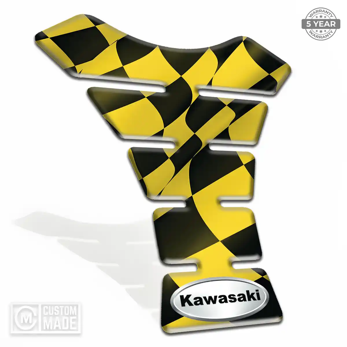 Kawasaki Motorcycle Tank Sticker Sleek Style