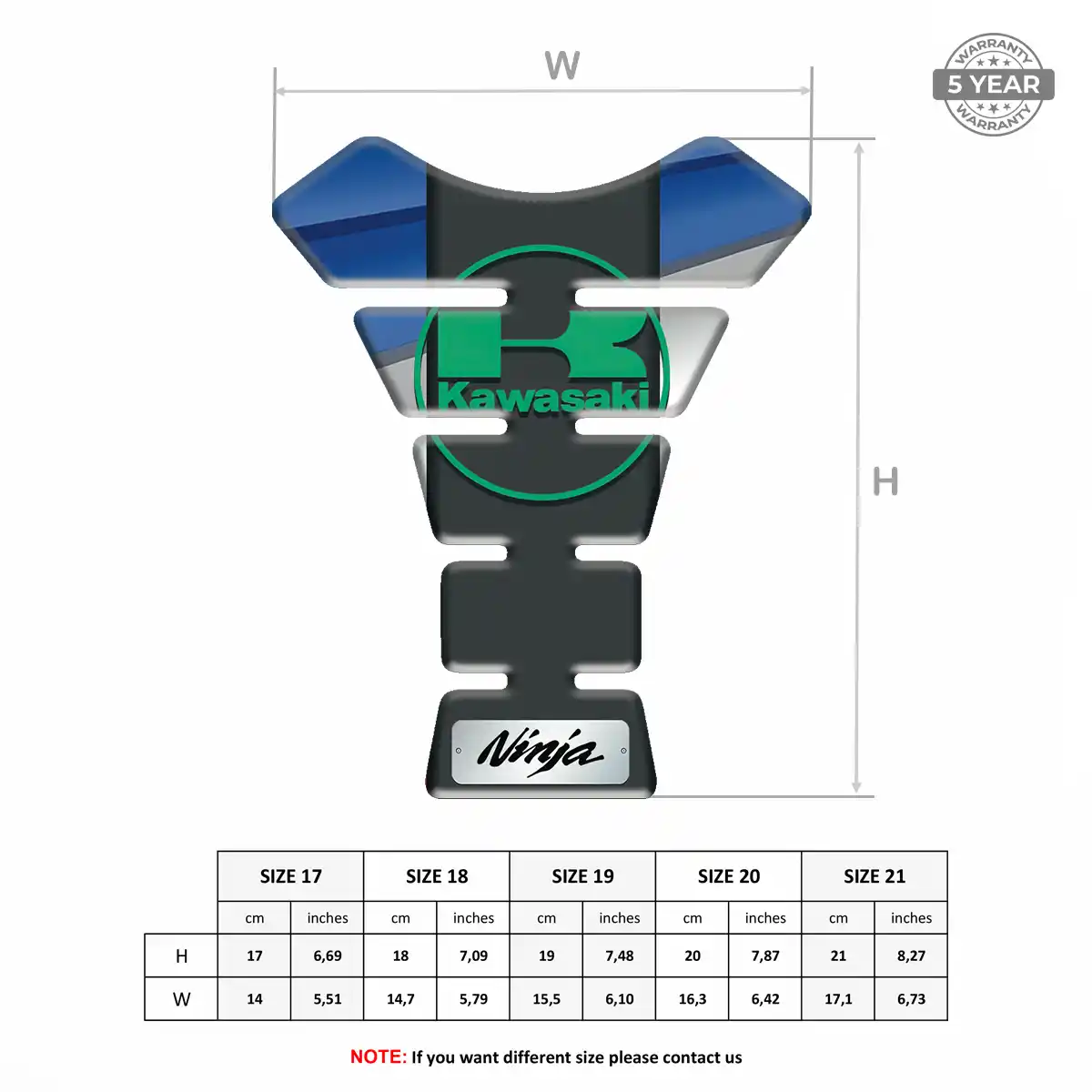Kawasaki Tank Fuse Elite Finish