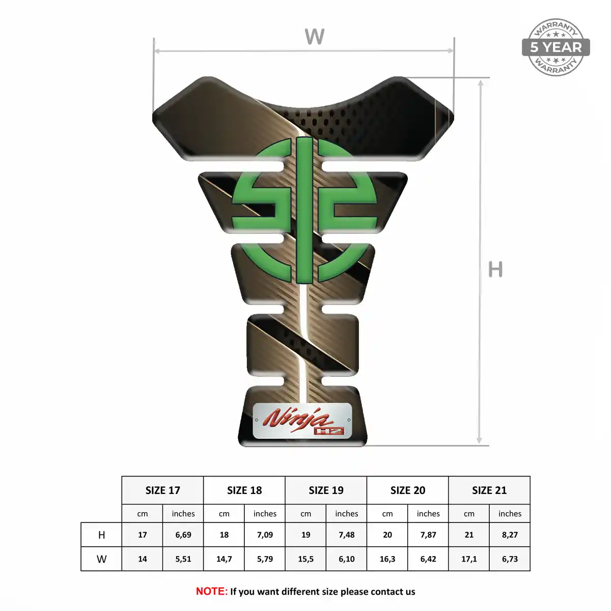Kawasaki Tank Fuse Guard Motorbike Exclusive Series