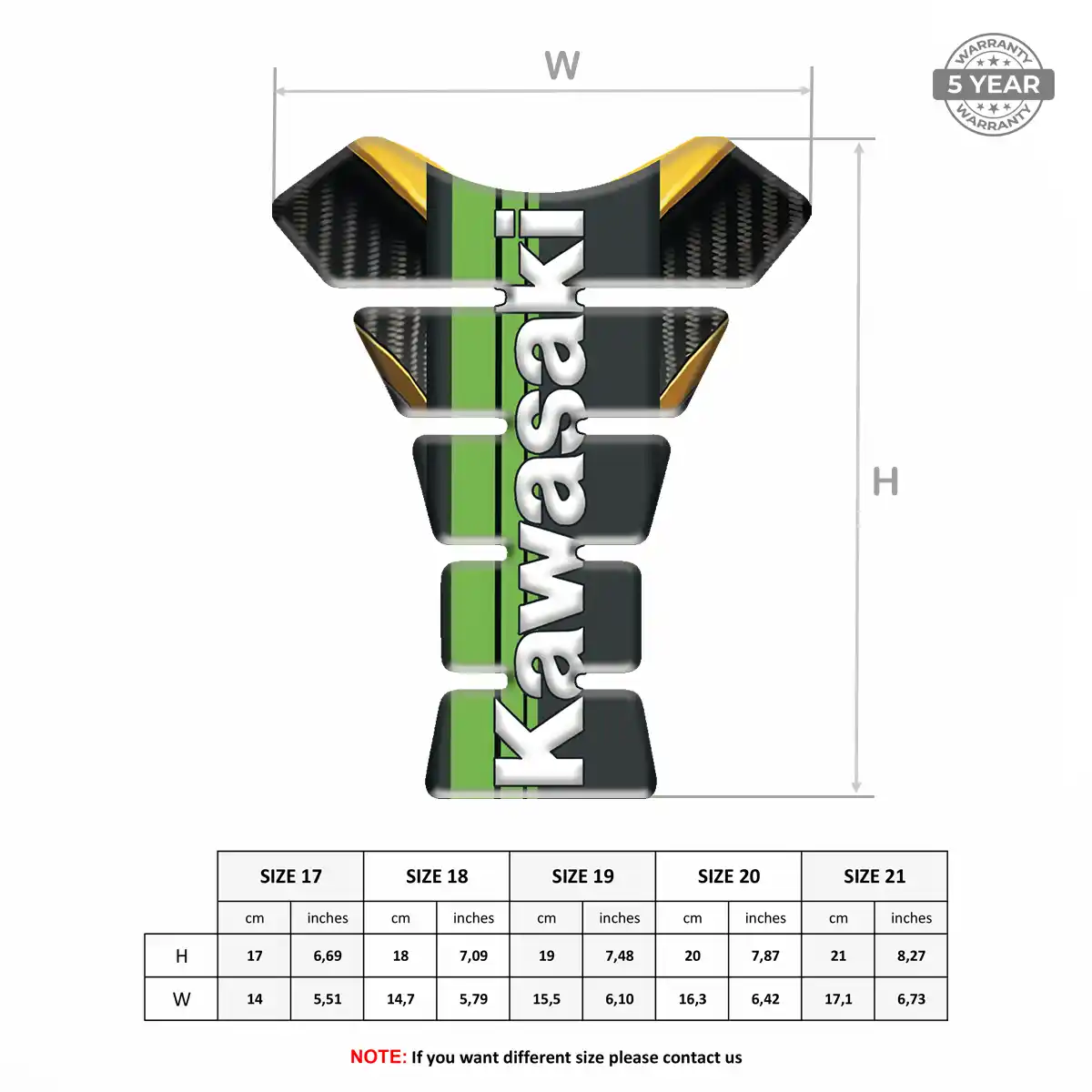 Kawasaki Tank Fuse Guard Motorcycle Exclusive Series