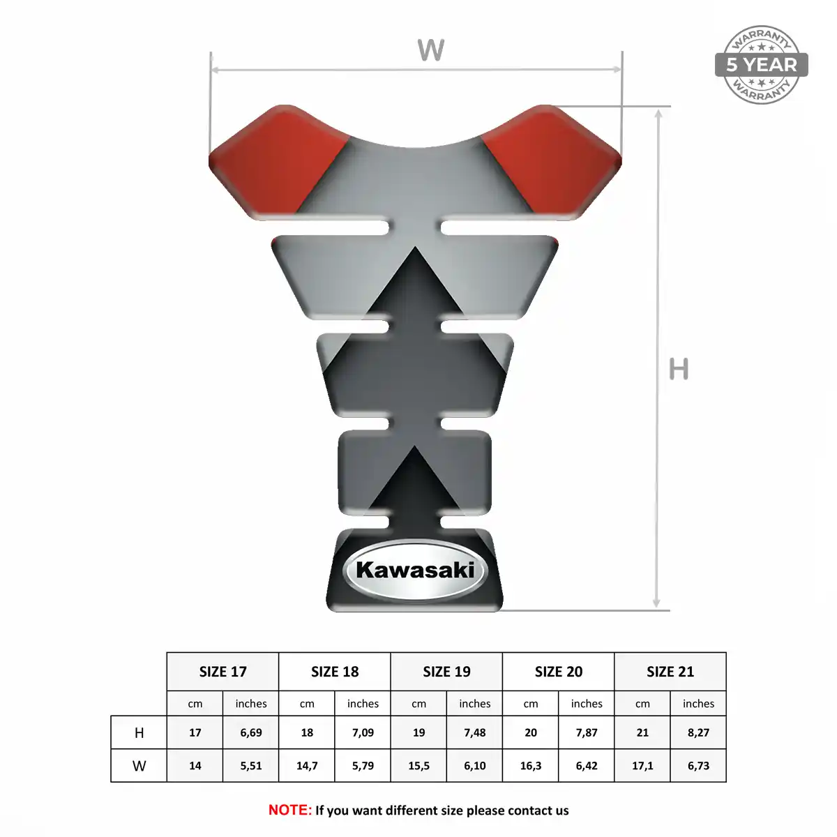 Kawasaki Tank Fuse Guard Motorcycle Prime Quality
