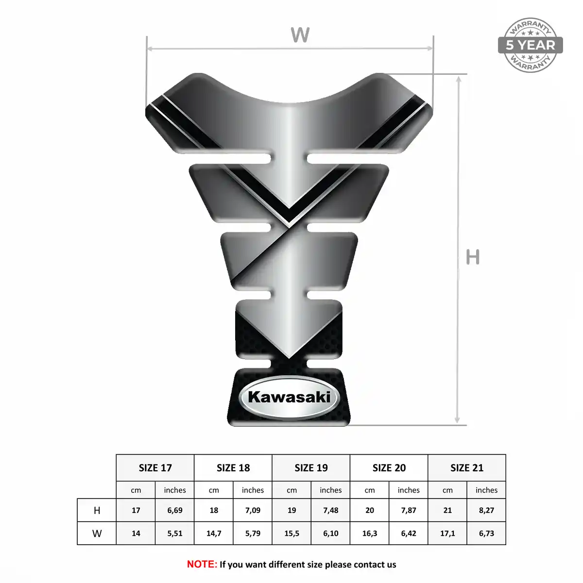 Kawasaki Tank Fuse Guard Motorcycle Superior Craft