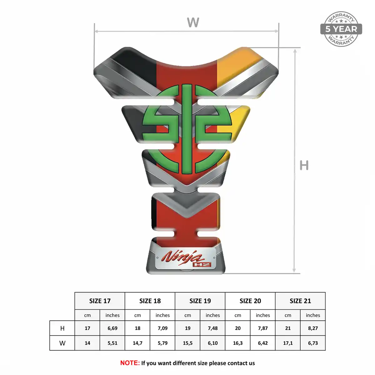 Kawasaki Tank Fuse Guard Signature Grade