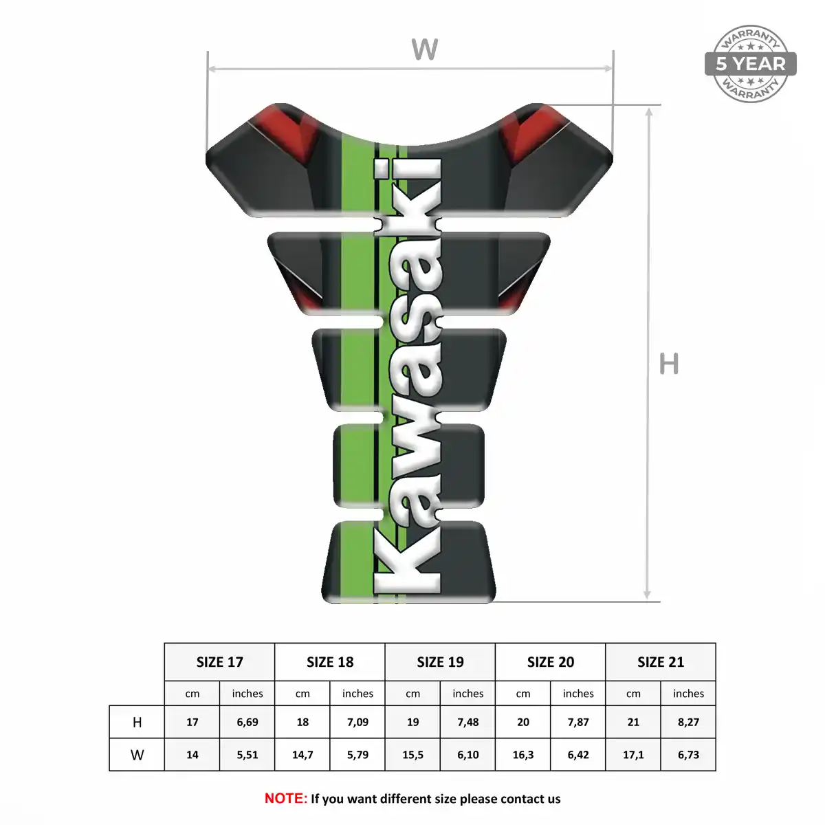 Kawasaki Tank Fuse Motorbike Elite Finish