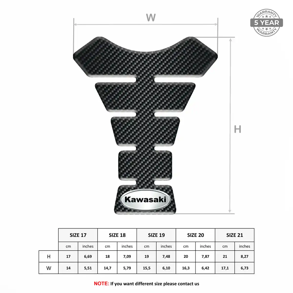 Kawasaki Tank Fuse Motorbike Prestige Line