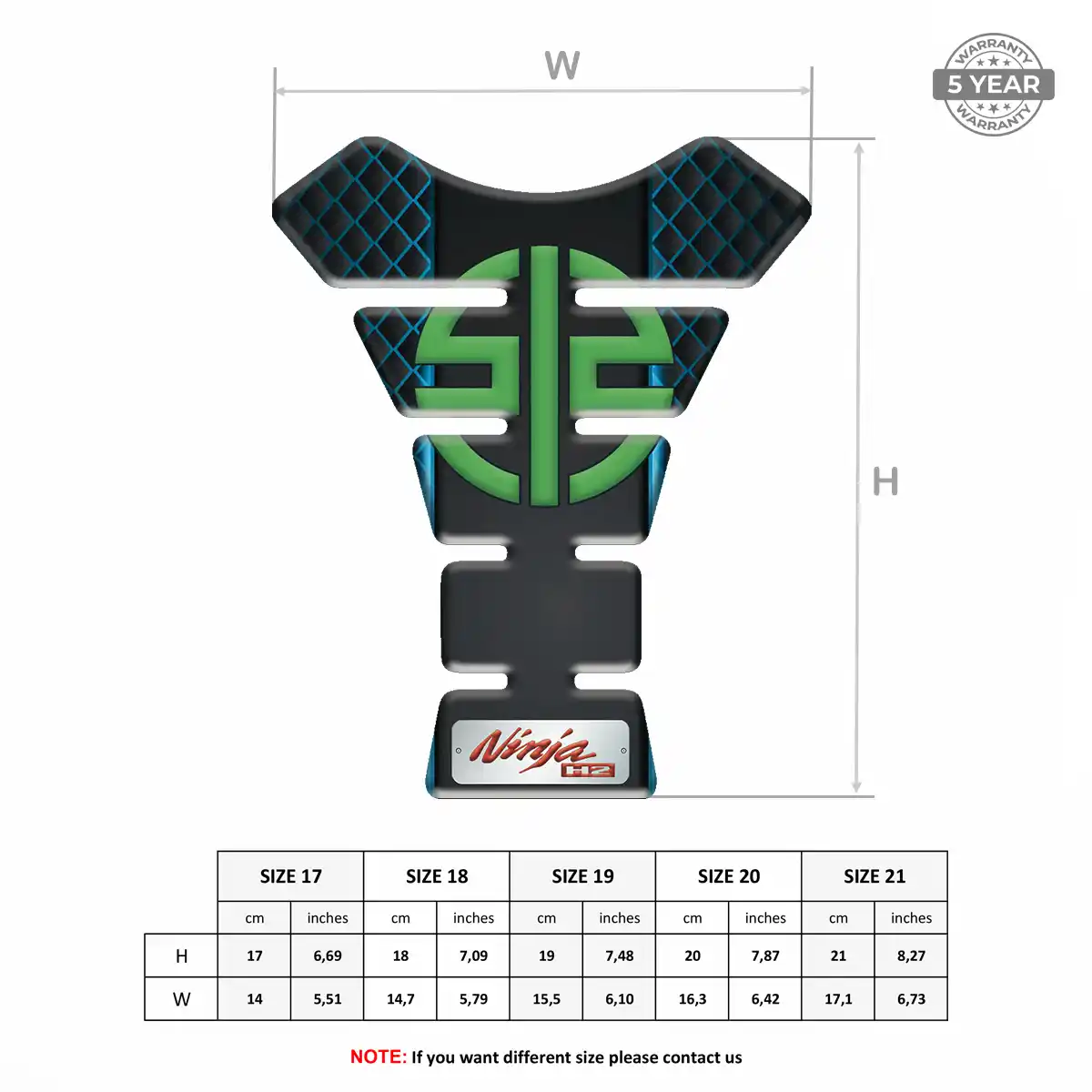 Kawasaki Tank Fuse Motorcycle Elite Edition
