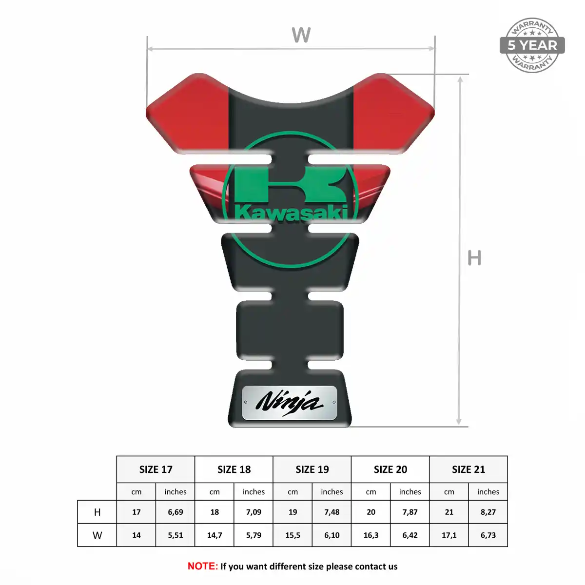 Kawasaki Tank Fuse Motorcycle Elite Finish