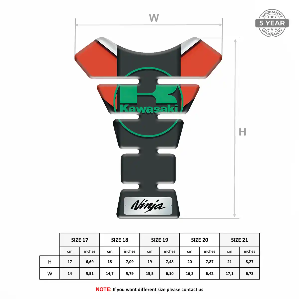Kawasaki Tank Fuse Motorcycle Noble Edition