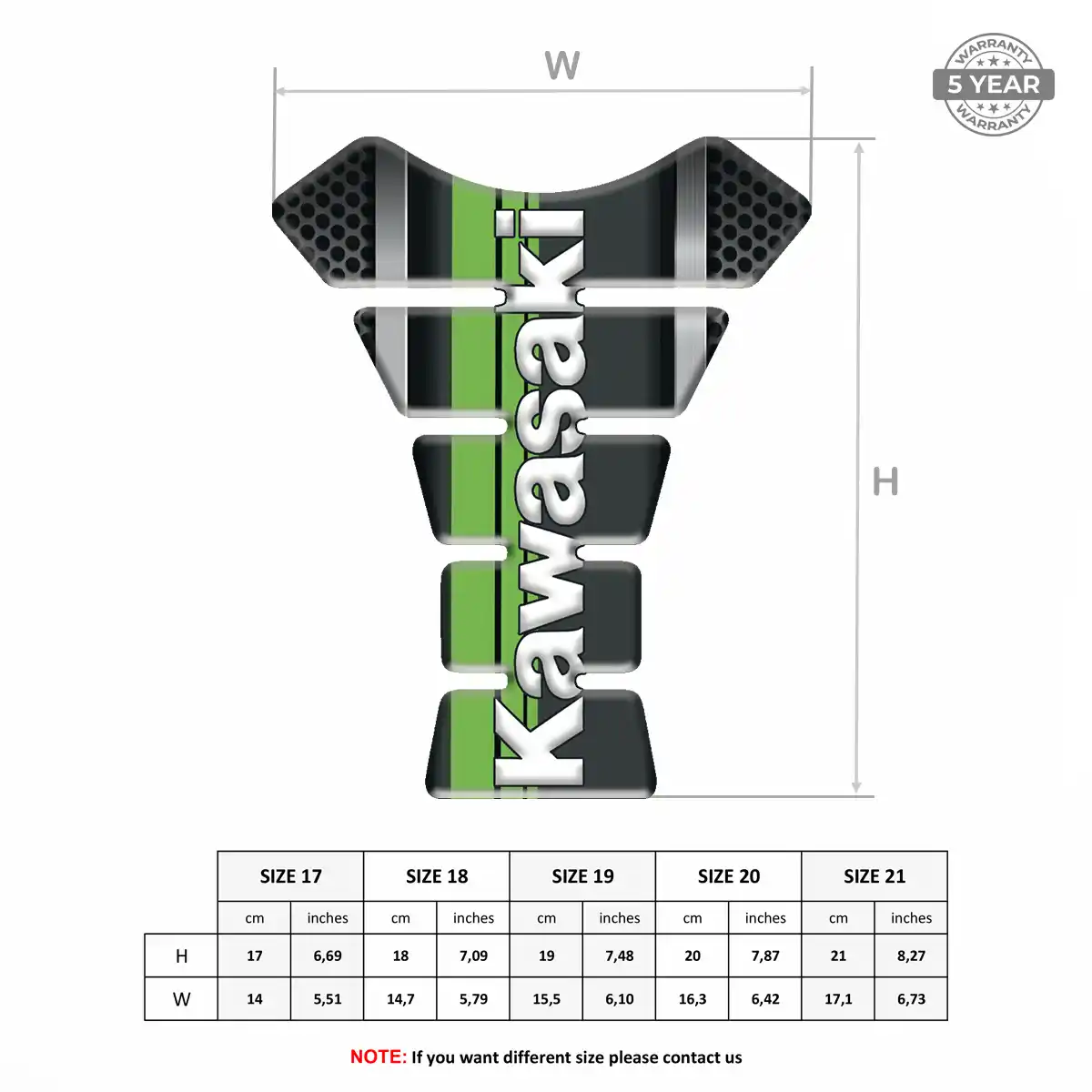 Kawasaki Tank Fuse Noble Edition