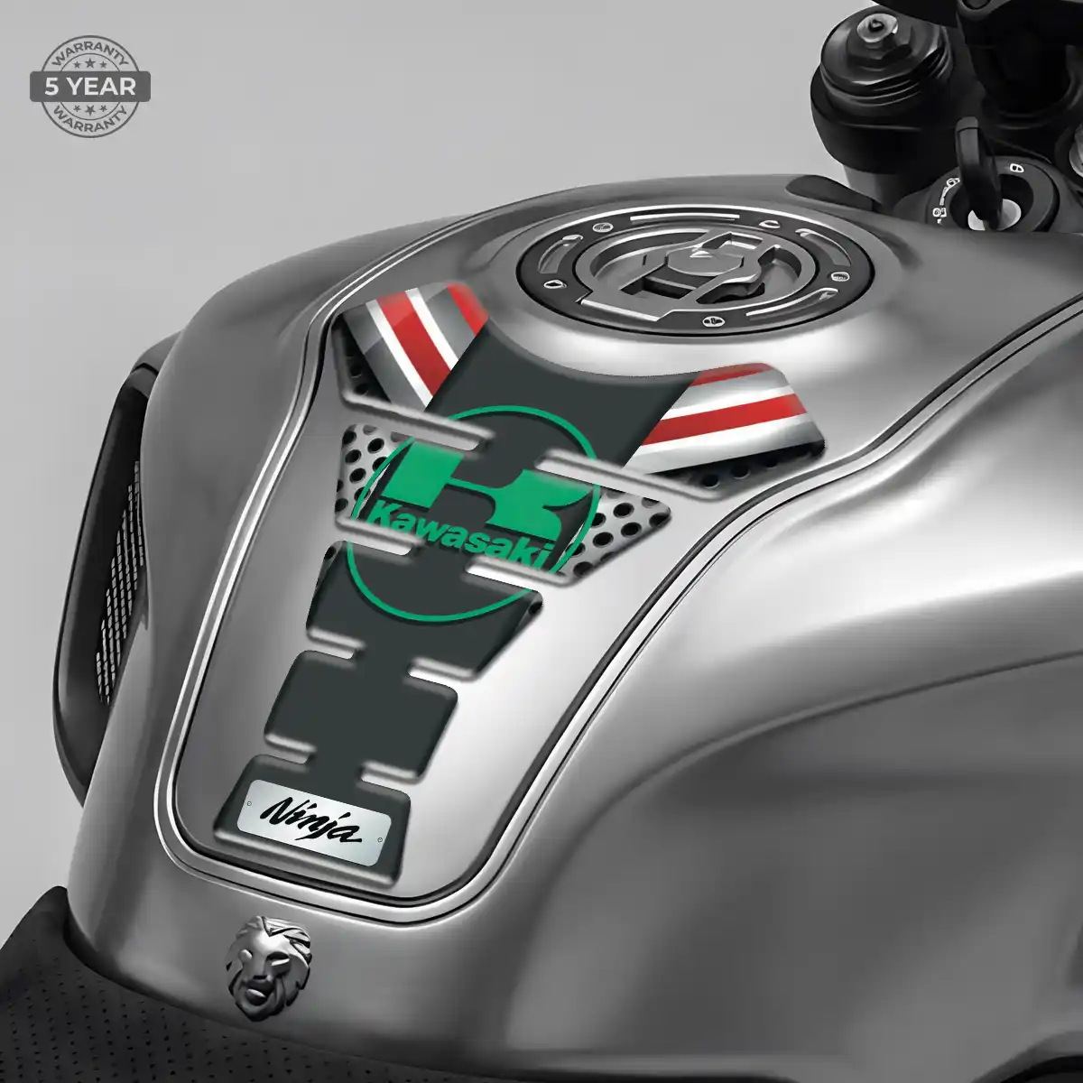 Kawasaki Tank Fuse Pad Motorbike Refined Design