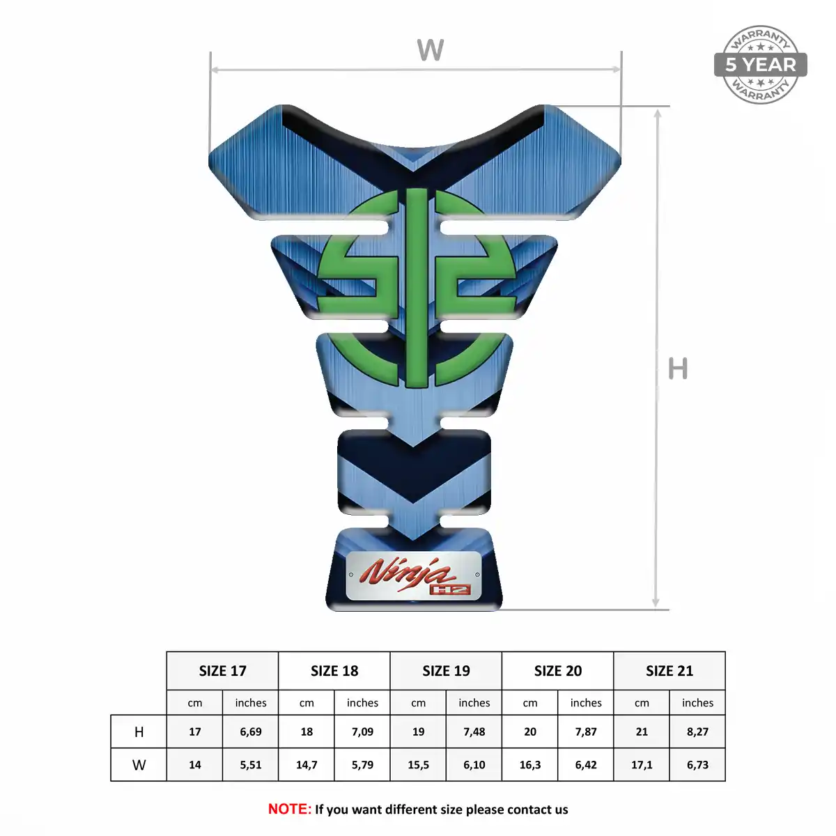Kawasaki Tank Fuse Pad Motorcycle Exclusive Series