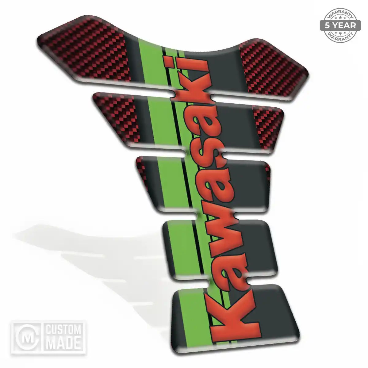 Kawasaki Tank Fuse Pads Motorbike Refined Design