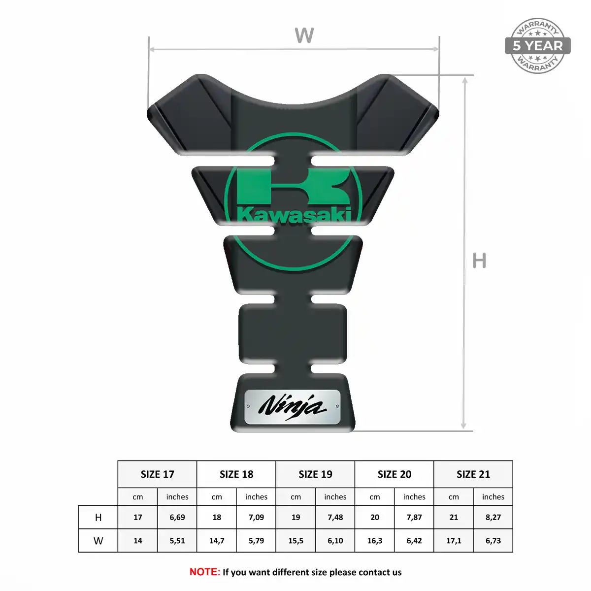 Kawasaki Tank Fuse Protector Prestige Line