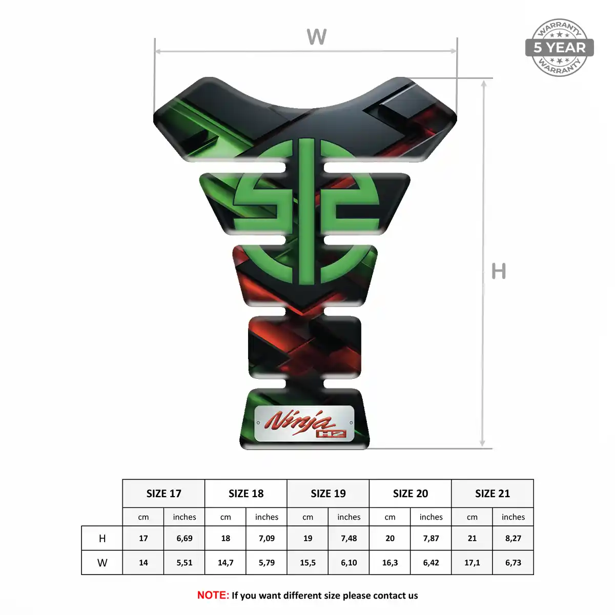 Kawasaki Tank Fuse Protector Sleek Style