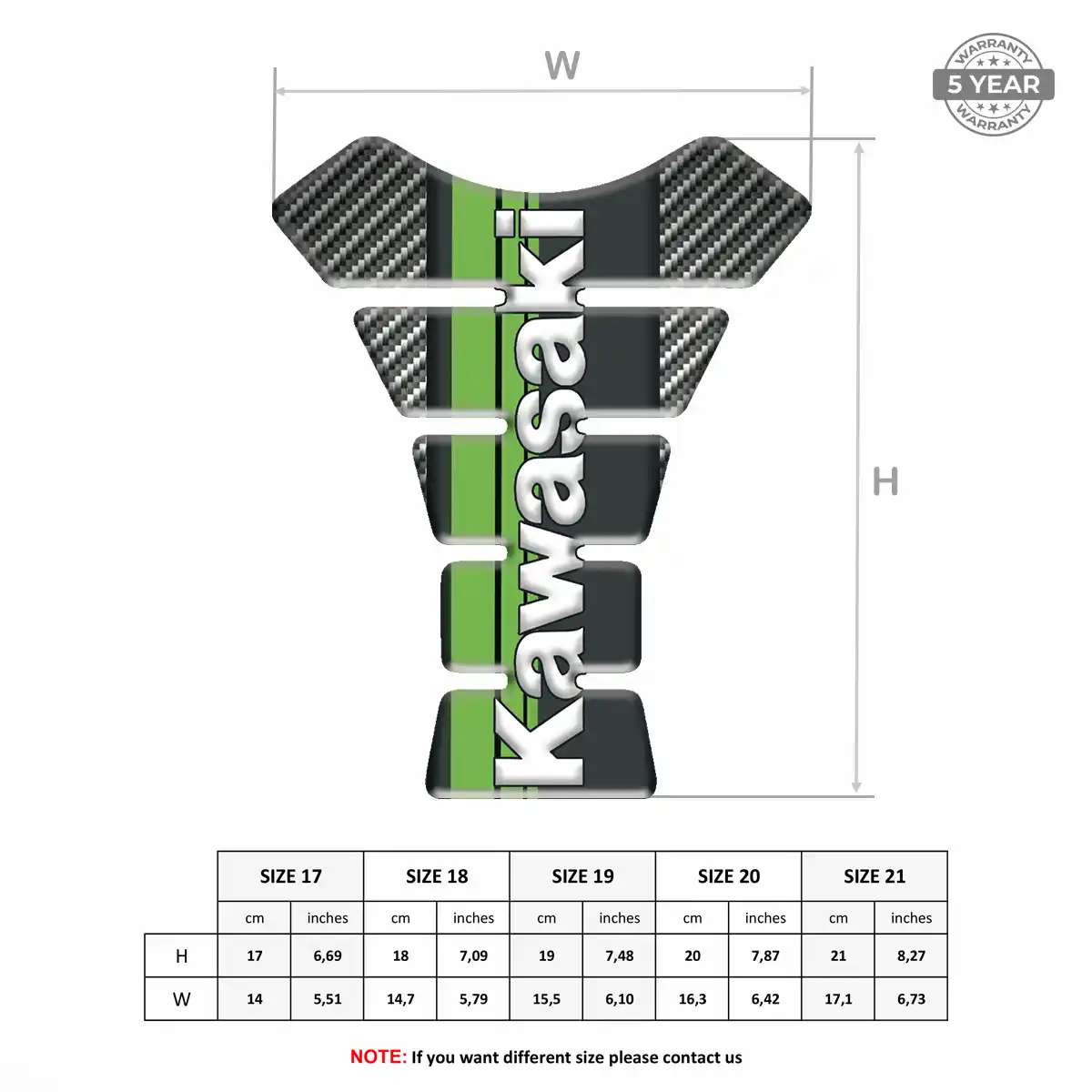 Kawasaki Tank Grip Pad Exclusive Series