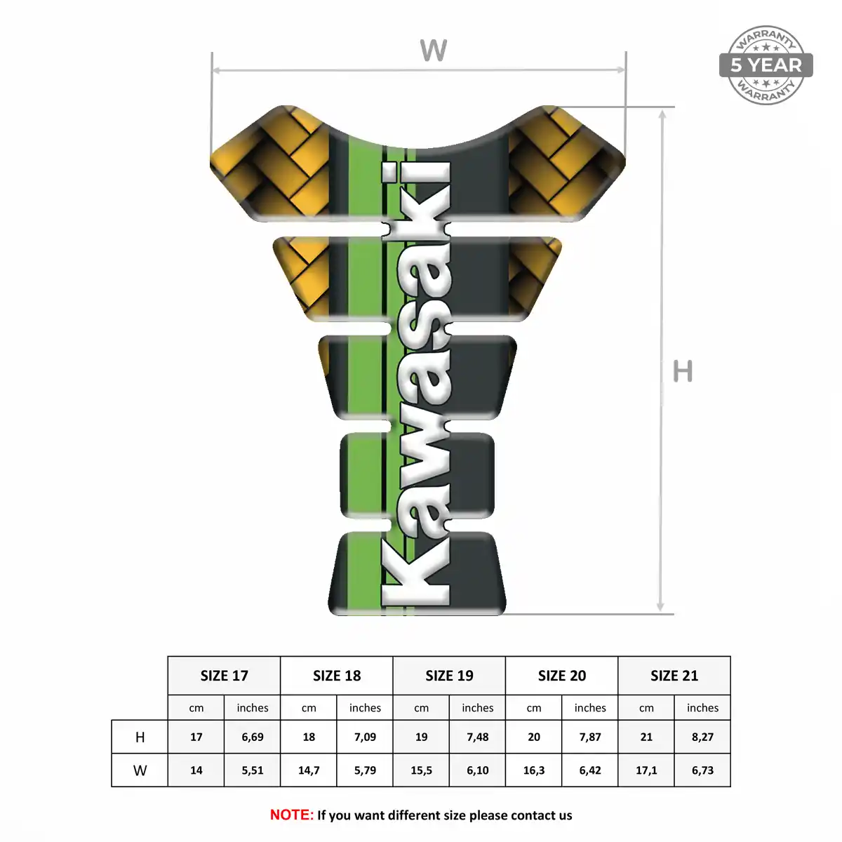 Kawasaki Tank Guard Fuse Deluxe Edition