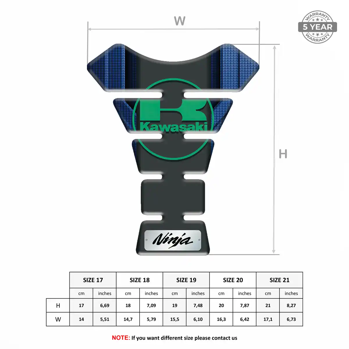 Kawasaki Tank Guard Fuse Motorbike Refined Design
