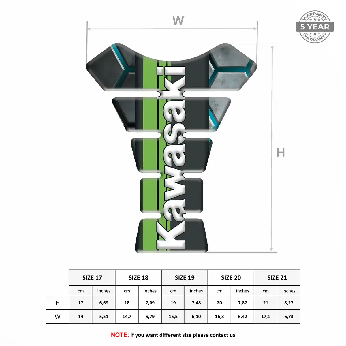 Kawasaki Tank Guard Fuse Noble Edition