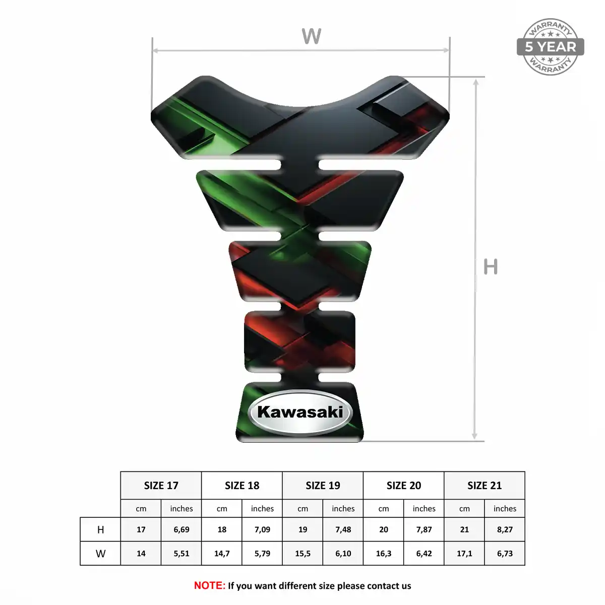 Kawasaki Tank Guard Motorbike Prestige Line