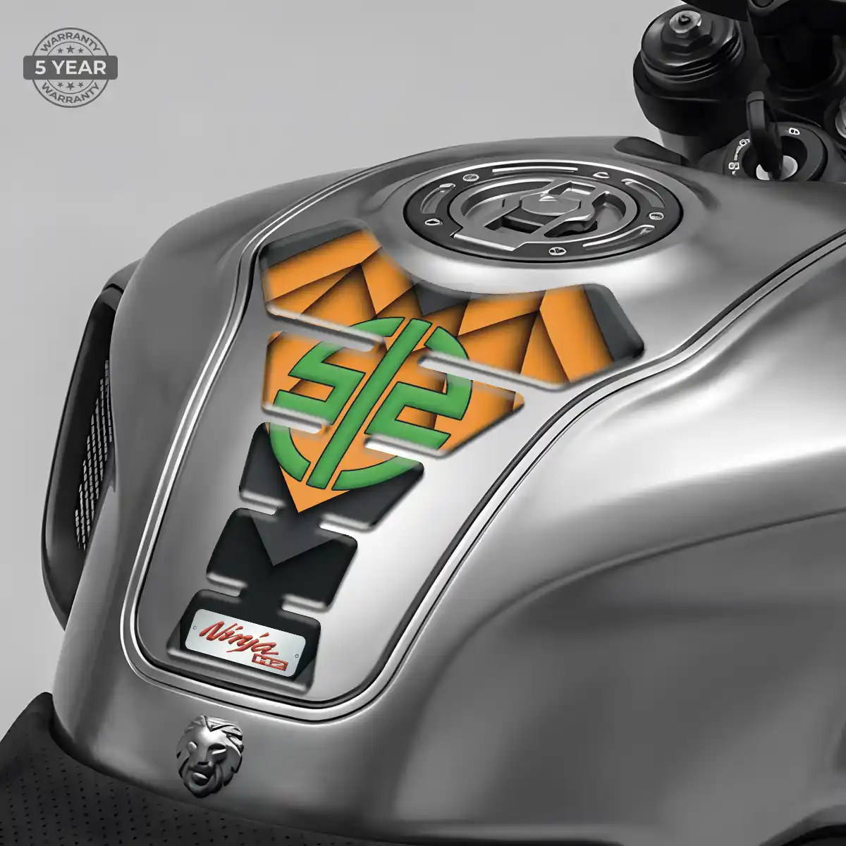 Kawasaki Tank Guard Motorbike Refined Design