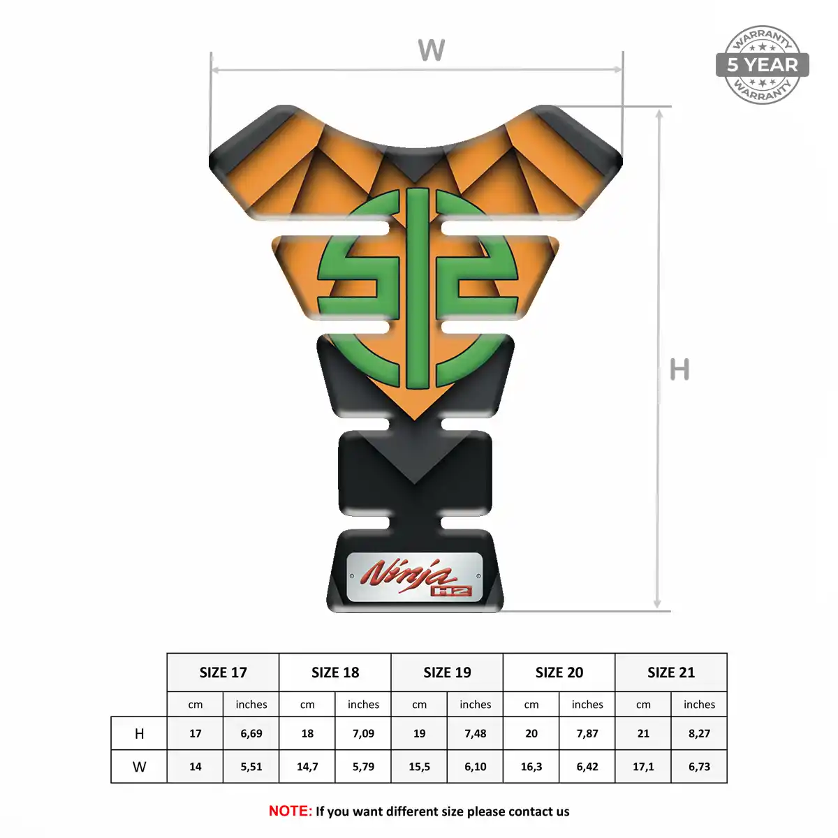 Kawasaki Tank Guard Motorbike Refined Design