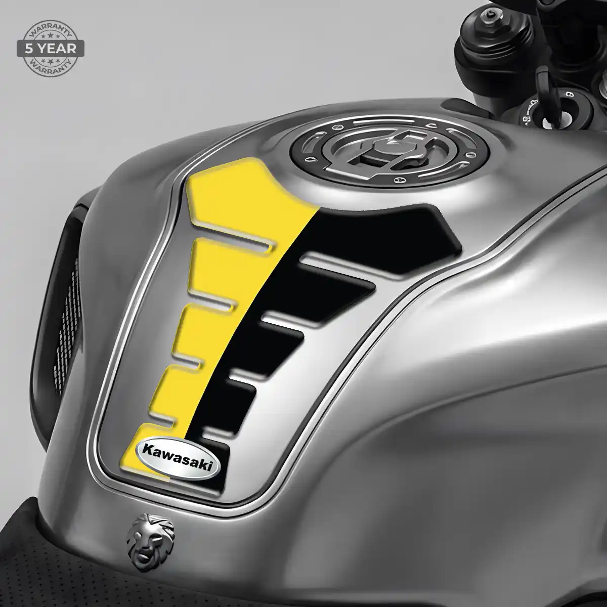 Kawasaki Tank Guard Motorbike Sleek Style