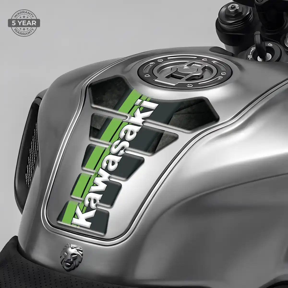 Kawasaki Tank Guard Motorcycle Sleek Style