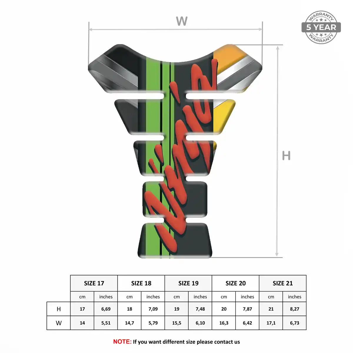 Kawasaki Tank Guard Pad Exclusive Series