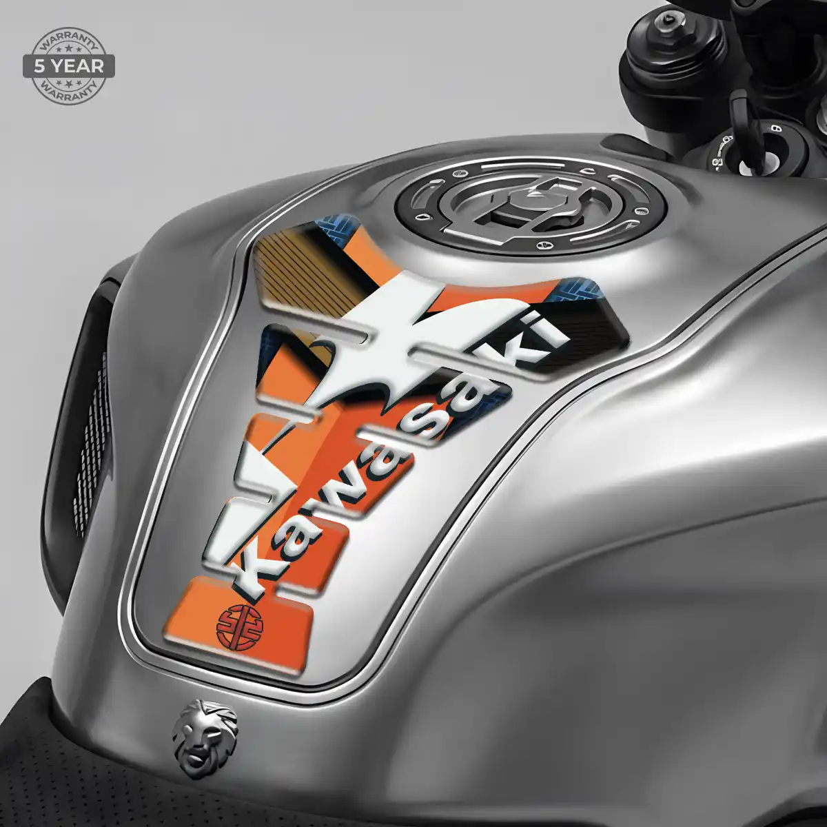 Kawasaki Tank Guard Pad Motorbike Sleek Style