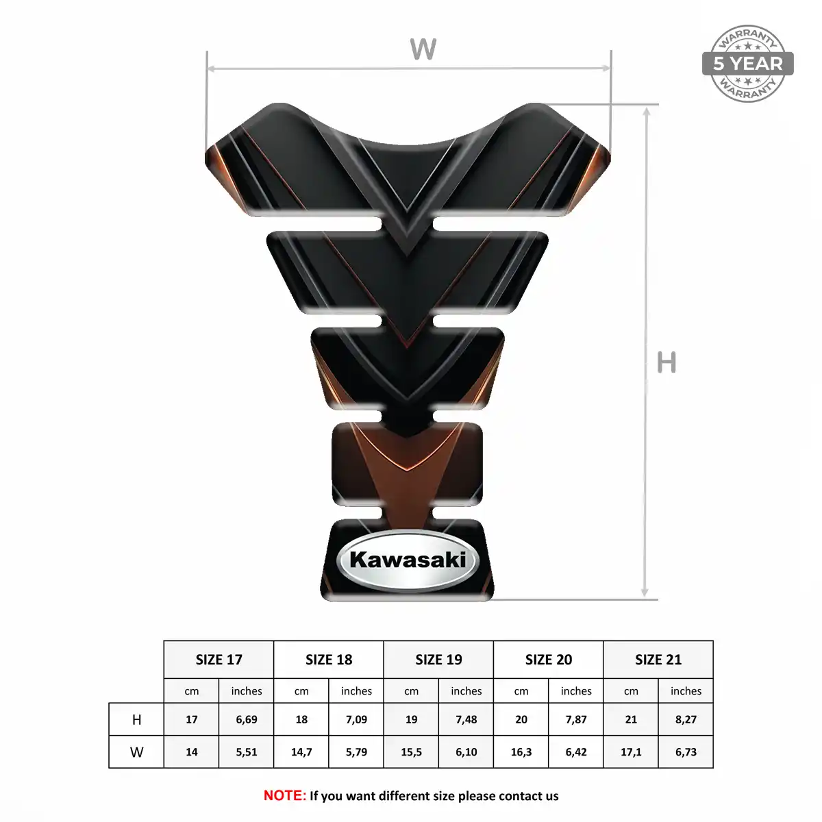Kawasaki Tank Guard Pad Prime Quality