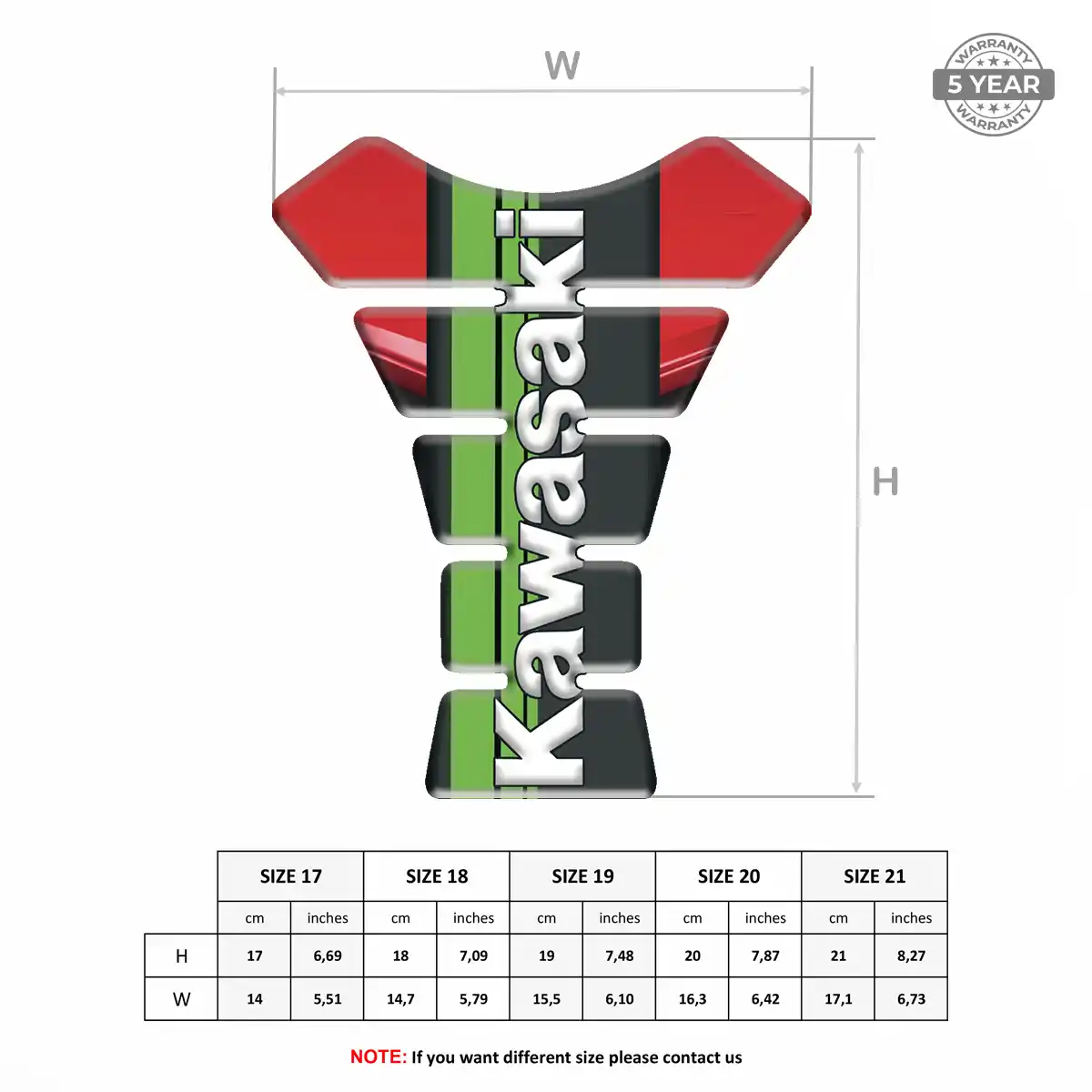 Kawasaki Tank Guard Pads Motorbike Noble Edition