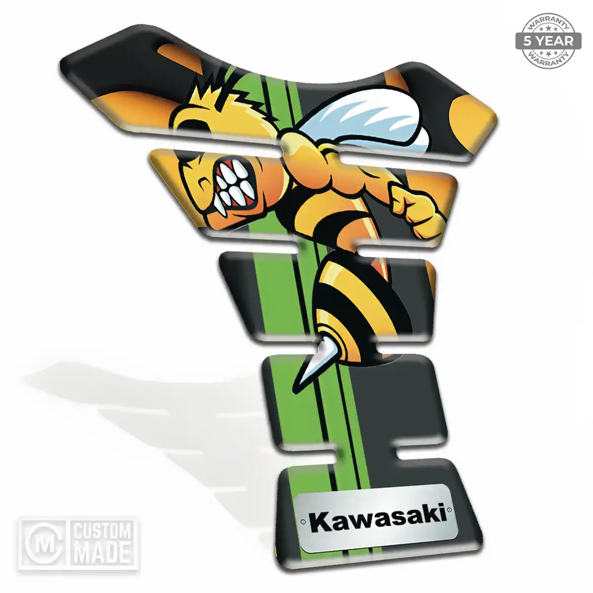Kawasaki Tank Guard Pads Motorbike Sleek Style