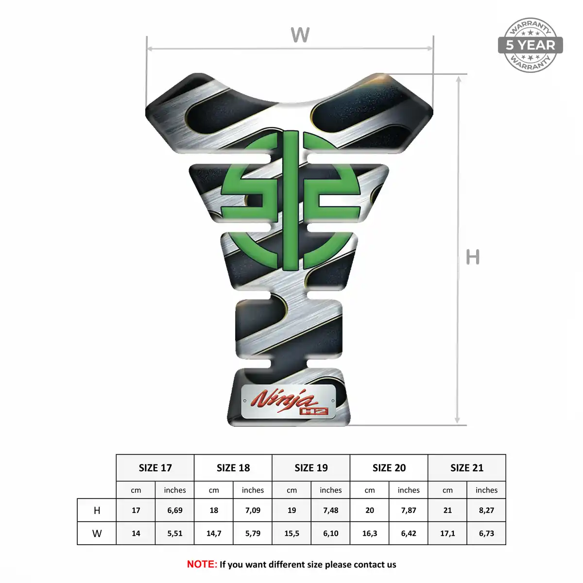 Kawasaki Tank Guard Pads Motorcycle Elite Edition