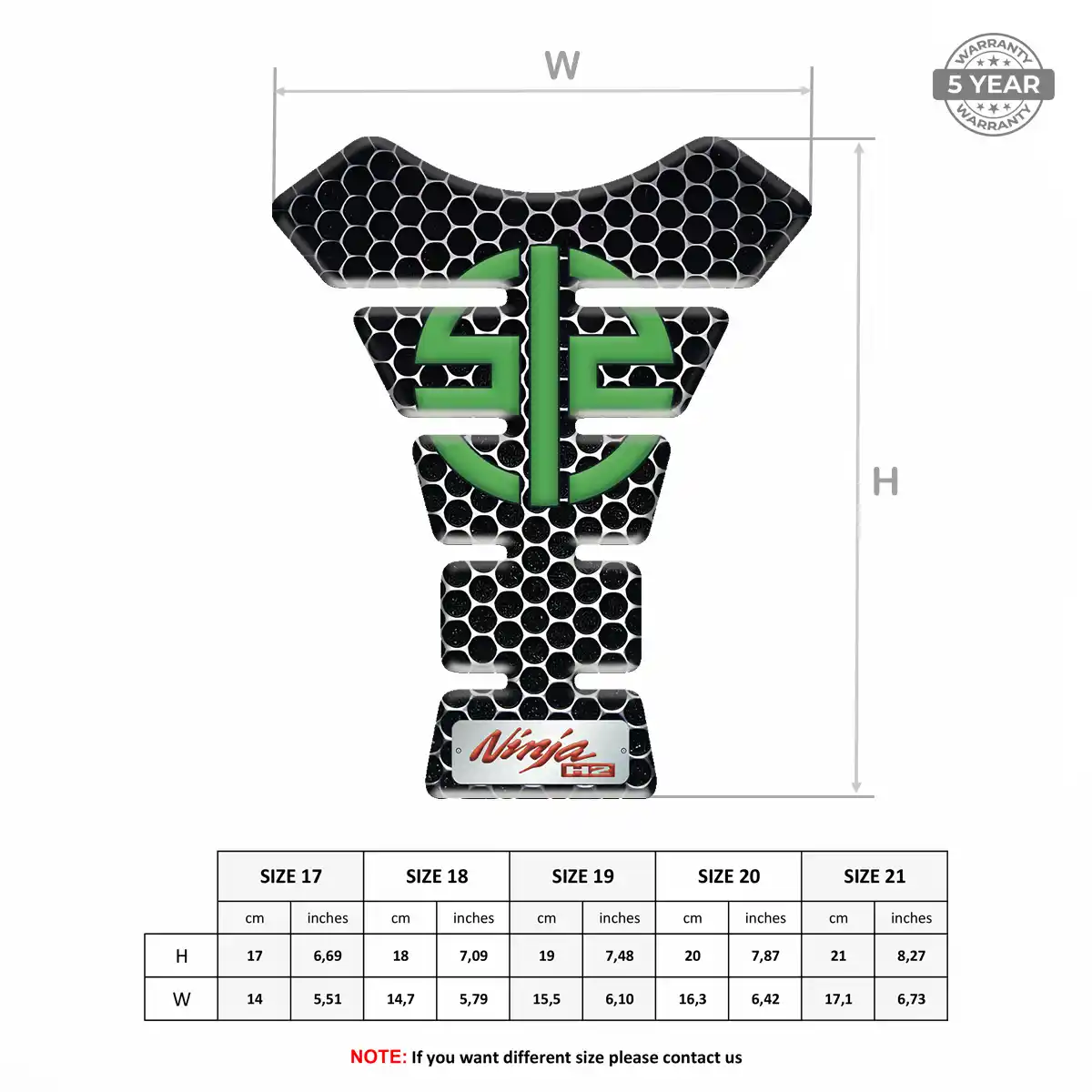 Kawasaki Tank Guard Pads Motorcycle Refined Design