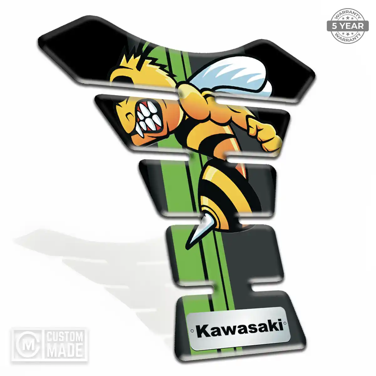 Kawasaki Tank Guard Pads Motorcycle Sleek Style