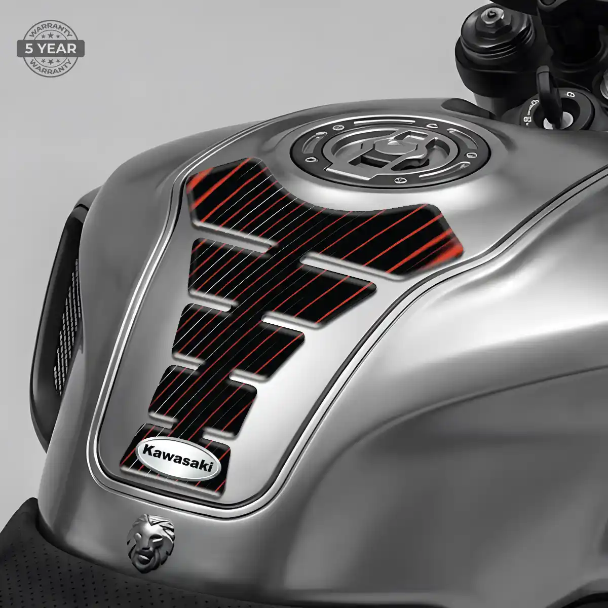 Kawasaki Tank Guard Pads Sleek Style