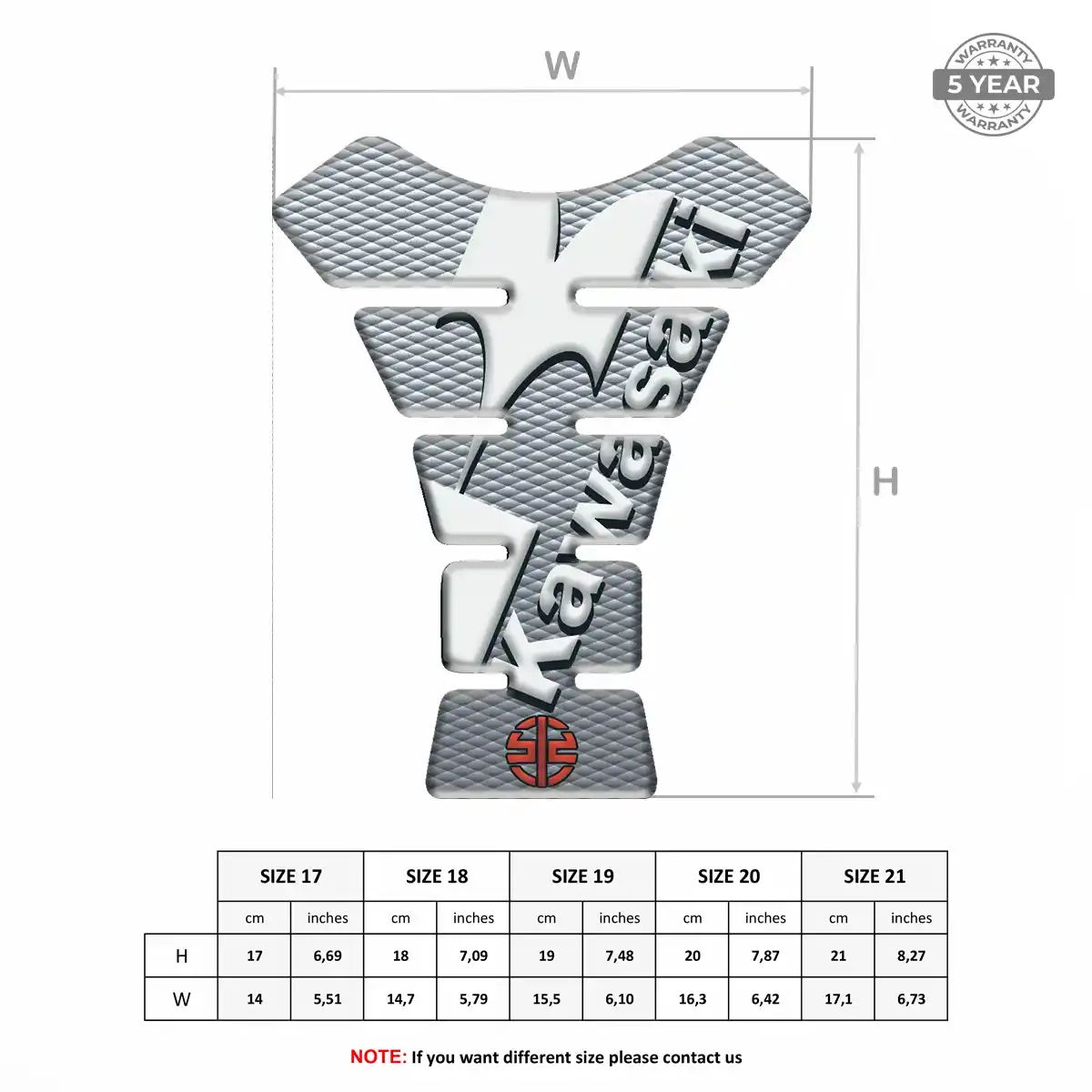 Kawasaki Tank Guard Pads Superior Craft