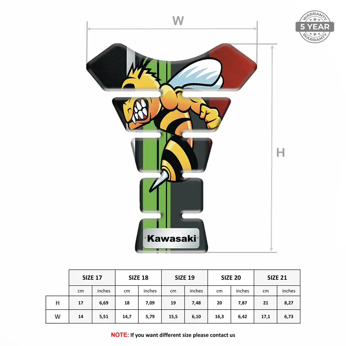 Kawasaki Tank Guard Protector Motorbike Exclusive Series