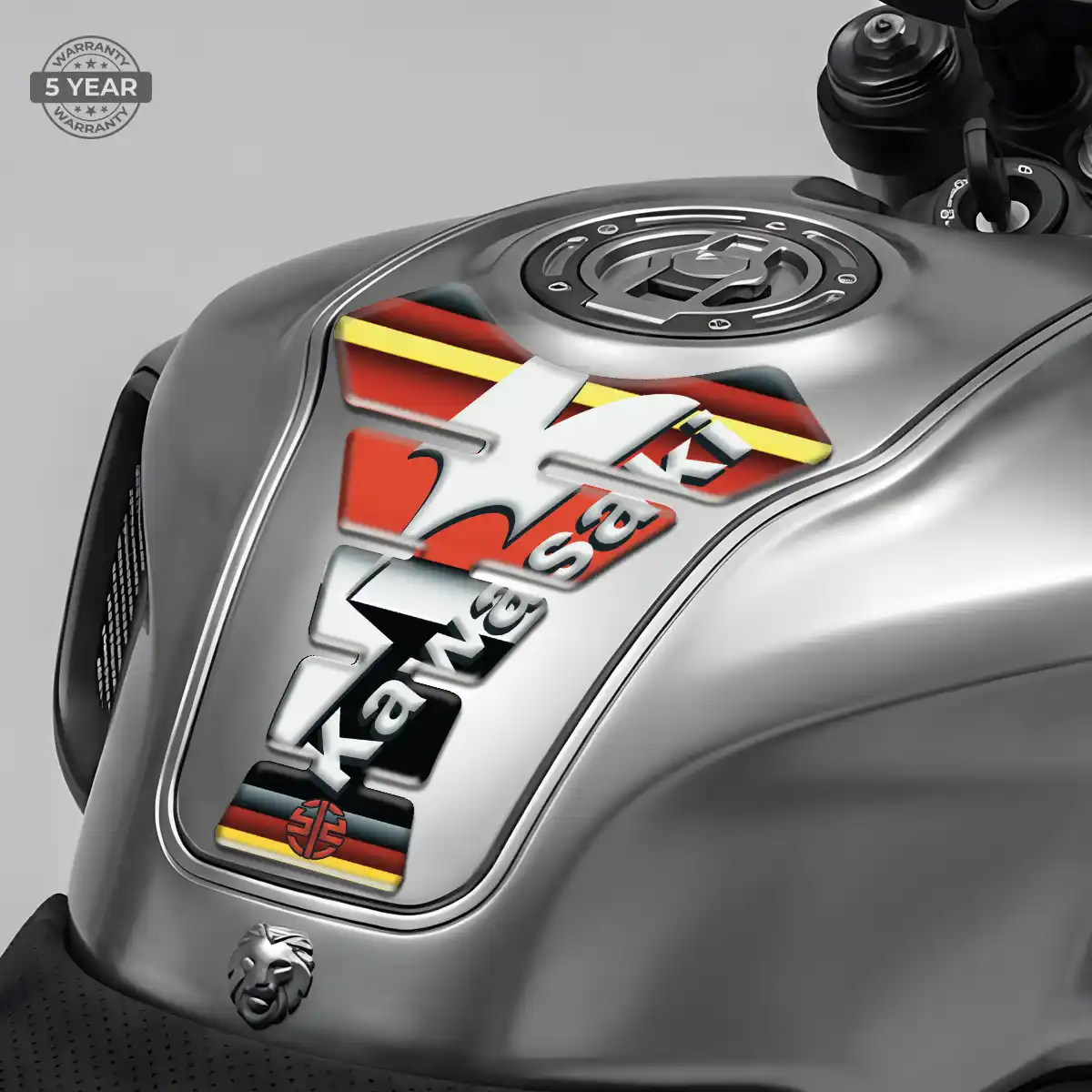 Kawasaki Tank Guard Protector Motorbike Refined Design