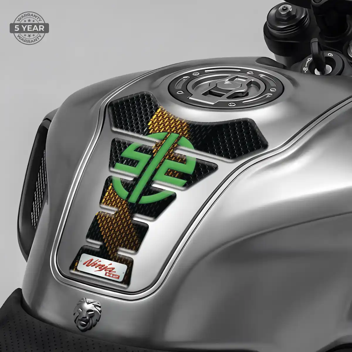 Kawasaki Tank Guard Protector Motorbike Sleek Style
